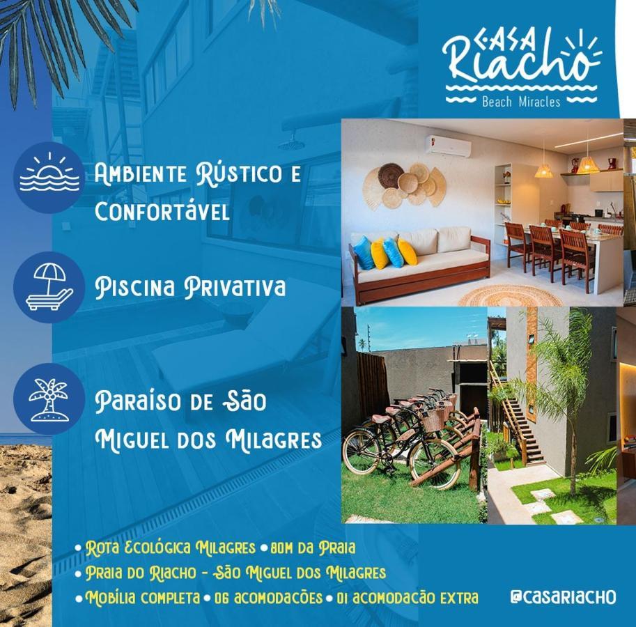 Villa Casa Riacho São Miguel dos Milagres Esterno foto